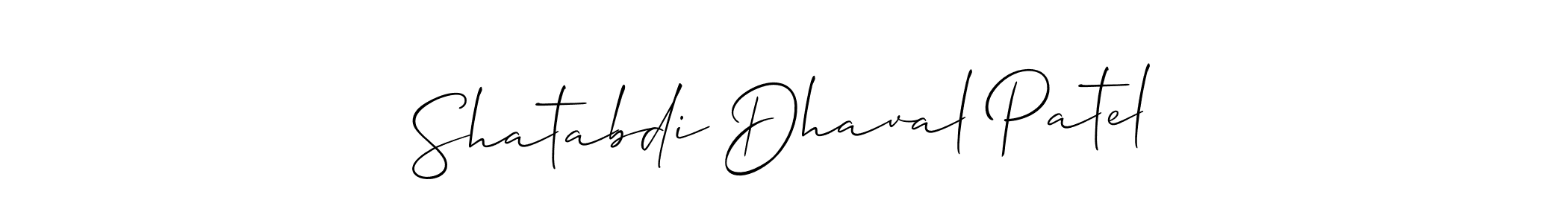 if you are searching for the best signature style for your name Shatabdi Dhaval Patel. so please give up your signature search. here we have designed multiple signature styles  using Allison_Script. Shatabdi Dhaval Patel signature style 2 images and pictures png