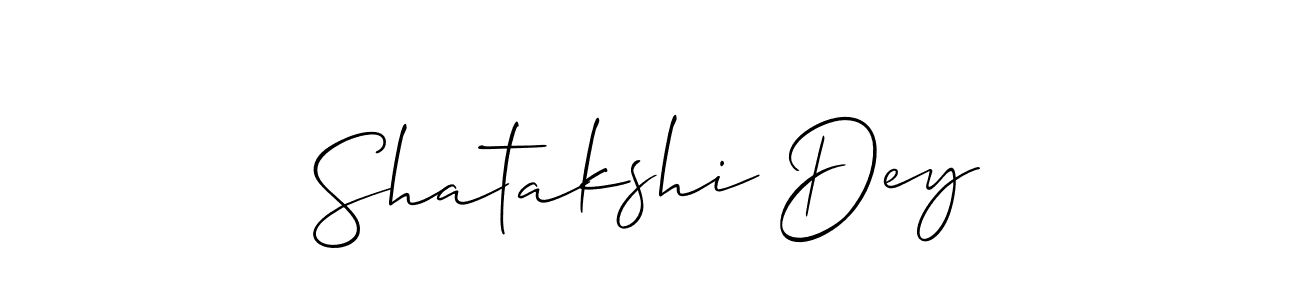 Make a short Shatakshi Dey signature style. Manage your documents anywhere anytime using Allison_Script. Create and add eSignatures, submit forms, share and send files easily. Shatakshi Dey signature style 2 images and pictures png