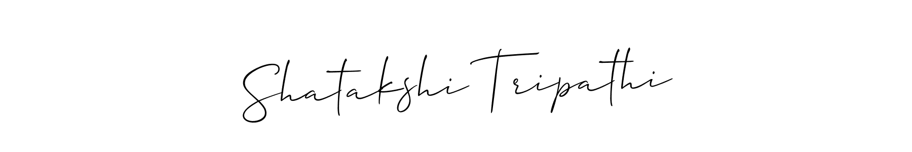 This is the best signature style for the Shatakshi Tripathi name. Also you like these signature font (Allison_Script). Mix name signature. Shatakshi Tripathi signature style 2 images and pictures png