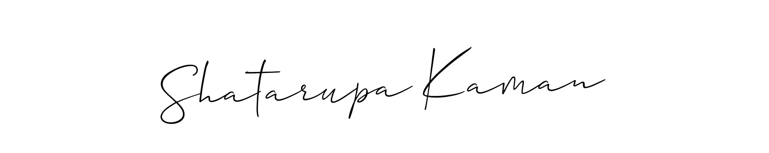 It looks lik you need a new signature style for name Shatarupa Kaman. Design unique handwritten (Allison_Script) signature with our free signature maker in just a few clicks. Shatarupa Kaman signature style 2 images and pictures png