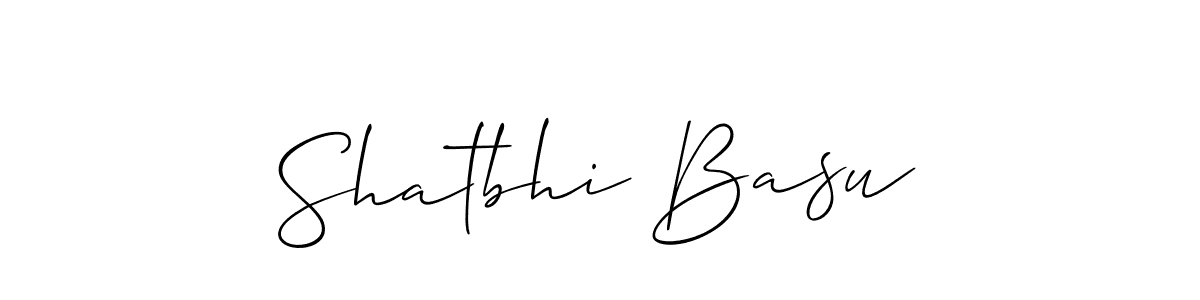 How to make Shatbhi Basu signature? Allison_Script is a professional autograph style. Create handwritten signature for Shatbhi Basu name. Shatbhi Basu signature style 2 images and pictures png