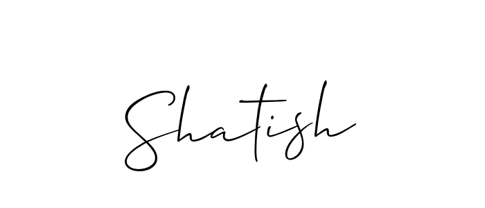 Also You can easily find your signature by using the search form. We will create Shatish name handwritten signature images for you free of cost using Allison_Script sign style. Shatish signature style 2 images and pictures png