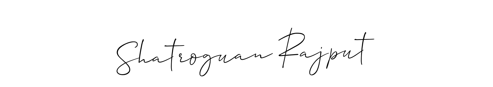 if you are searching for the best signature style for your name Shatroguan Rajput. so please give up your signature search. here we have designed multiple signature styles  using Allison_Script. Shatroguan Rajput signature style 2 images and pictures png