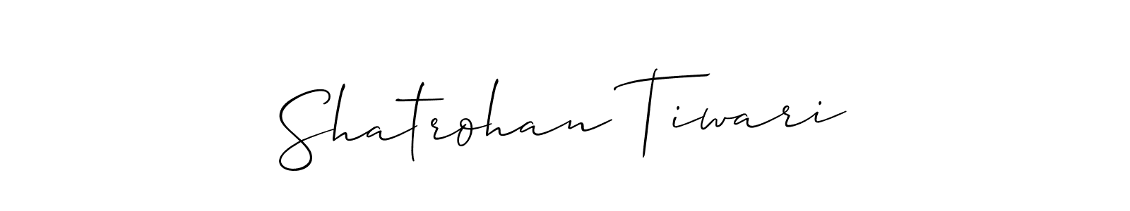 Allison_Script is a professional signature style that is perfect for those who want to add a touch of class to their signature. It is also a great choice for those who want to make their signature more unique. Get Shatrohan Tiwari name to fancy signature for free. Shatrohan Tiwari signature style 2 images and pictures png