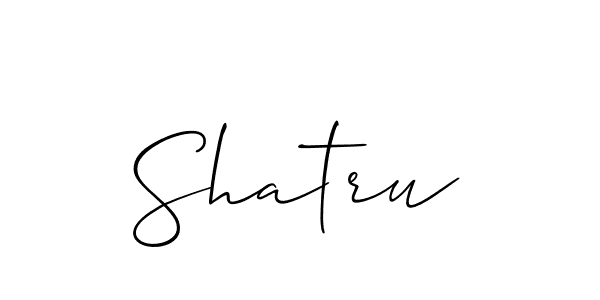 How to Draw Shatru signature style? Allison_Script is a latest design signature styles for name Shatru. Shatru signature style 2 images and pictures png