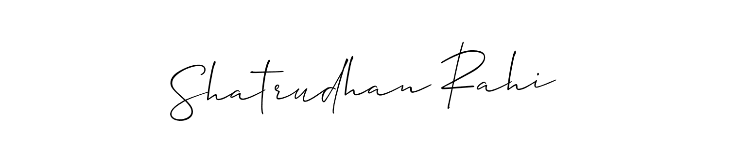 How to make Shatrudhan Rahi name signature. Use Allison_Script style for creating short signs online. This is the latest handwritten sign. Shatrudhan Rahi signature style 2 images and pictures png