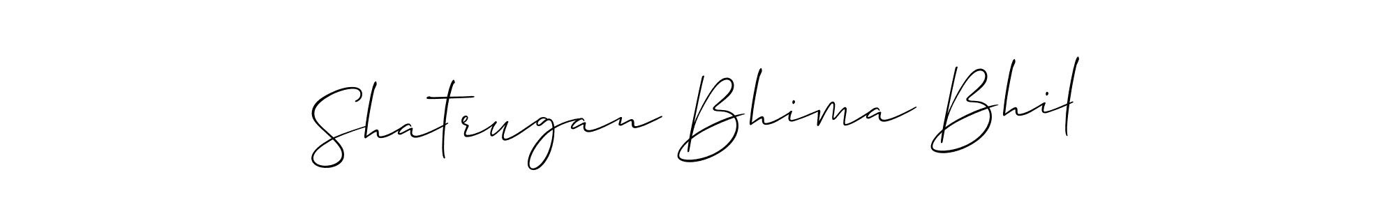 Use a signature maker to create a handwritten signature online. With this signature software, you can design (Allison_Script) your own signature for name Shatrugan Bhima Bhil. Shatrugan Bhima Bhil signature style 2 images and pictures png