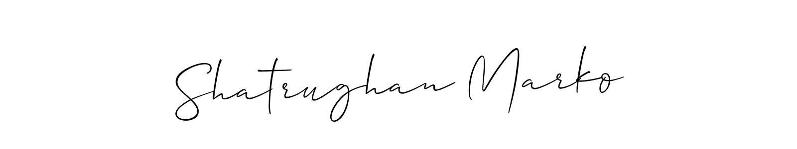 Check out images of Autograph of Shatrughan Marko name. Actor Shatrughan Marko Signature Style. Allison_Script is a professional sign style online. Shatrughan Marko signature style 2 images and pictures png