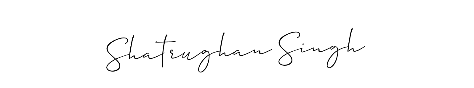 Design your own signature with our free online signature maker. With this signature software, you can create a handwritten (Allison_Script) signature for name Shatrughan Singh. Shatrughan Singh signature style 2 images and pictures png