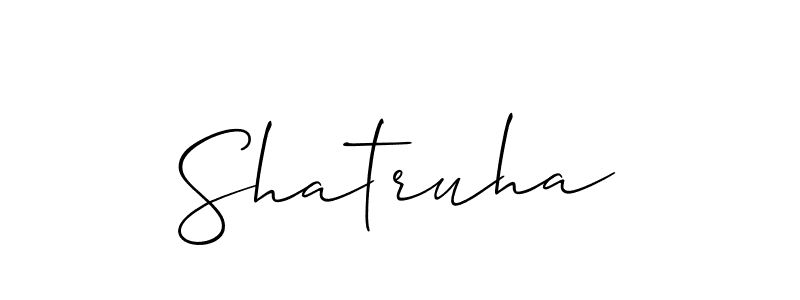 Make a beautiful signature design for name Shatruha. With this signature (Allison_Script) style, you can create a handwritten signature for free. Shatruha signature style 2 images and pictures png