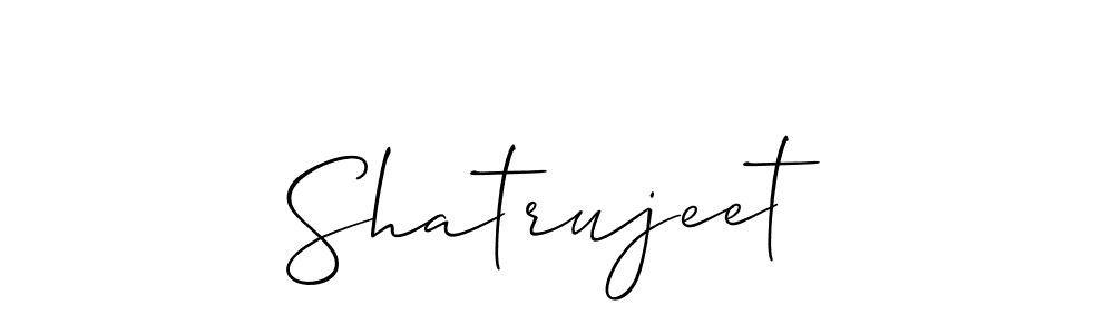 How to make Shatrujeet signature? Allison_Script is a professional autograph style. Create handwritten signature for Shatrujeet name. Shatrujeet signature style 2 images and pictures png
