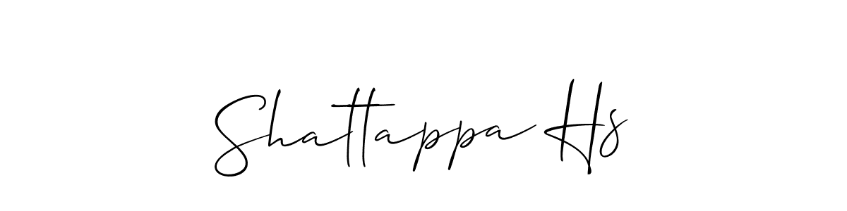 You should practise on your own different ways (Allison_Script) to write your name (Shattappa Hs) in signature. don't let someone else do it for you. Shattappa Hs signature style 2 images and pictures png