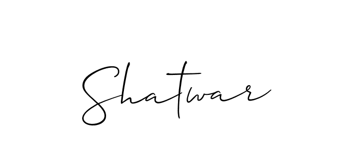 Also You can easily find your signature by using the search form. We will create Shatwar name handwritten signature images for you free of cost using Allison_Script sign style. Shatwar signature style 2 images and pictures png