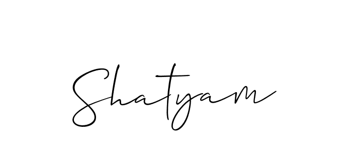 Make a short Shatyam signature style. Manage your documents anywhere anytime using Allison_Script. Create and add eSignatures, submit forms, share and send files easily. Shatyam signature style 2 images and pictures png