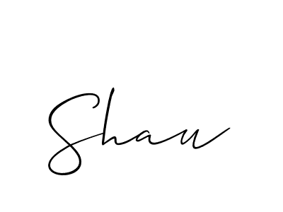 You should practise on your own different ways (Allison_Script) to write your name (Shau) in signature. don't let someone else do it for you. Shau signature style 2 images and pictures png