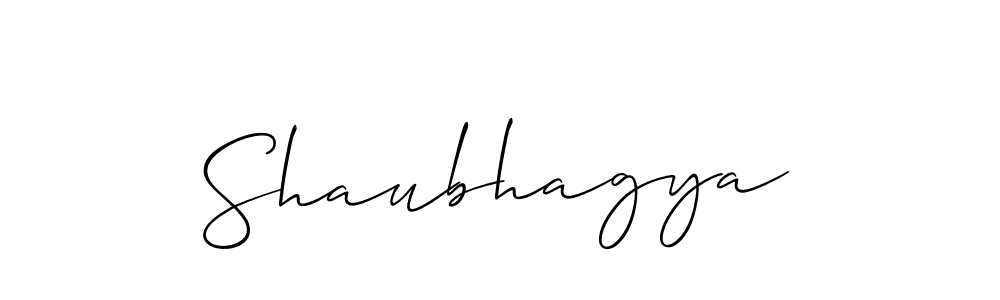 Shaubhagya stylish signature style. Best Handwritten Sign (Allison_Script) for my name. Handwritten Signature Collection Ideas for my name Shaubhagya. Shaubhagya signature style 2 images and pictures png