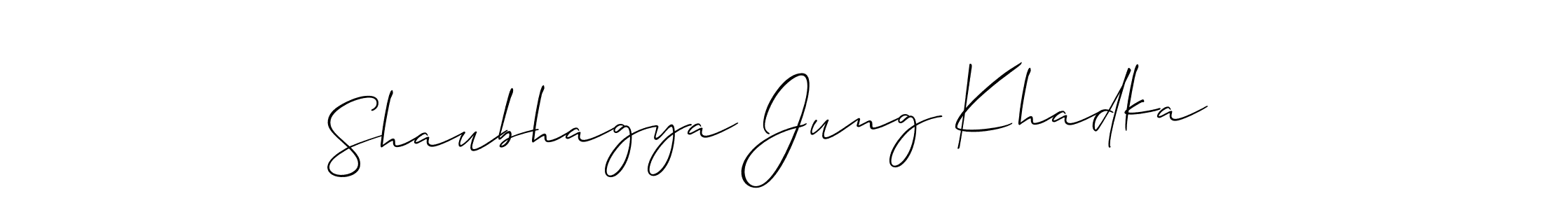 You can use this online signature creator to create a handwritten signature for the name Shaubhagya Jung Khadka. This is the best online autograph maker. Shaubhagya Jung Khadka signature style 2 images and pictures png