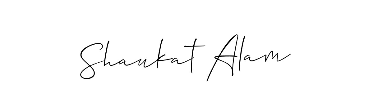 Make a beautiful signature design for name Shaukat Alam. With this signature (Allison_Script) style, you can create a handwritten signature for free. Shaukat Alam signature style 2 images and pictures png