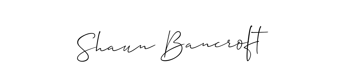 The best way (Allison_Script) to make a short signature is to pick only two or three words in your name. The name Shaun Bancroft include a total of six letters. For converting this name. Shaun Bancroft signature style 2 images and pictures png