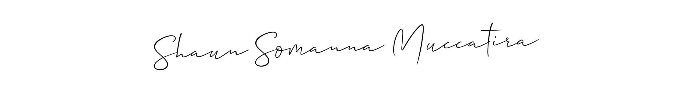 if you are searching for the best signature style for your name Shaun Somanna Muccatira. so please give up your signature search. here we have designed multiple signature styles  using Allison_Script. Shaun Somanna Muccatira signature style 2 images and pictures png