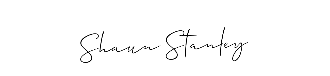 Make a short Shaun Stanley signature style. Manage your documents anywhere anytime using Allison_Script. Create and add eSignatures, submit forms, share and send files easily. Shaun Stanley signature style 2 images and pictures png