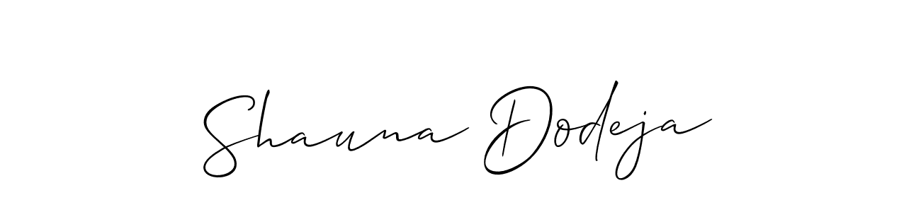 Once you've used our free online signature maker to create your best signature Allison_Script style, it's time to enjoy all of the benefits that Shauna Dodeja name signing documents. Shauna Dodeja signature style 2 images and pictures png