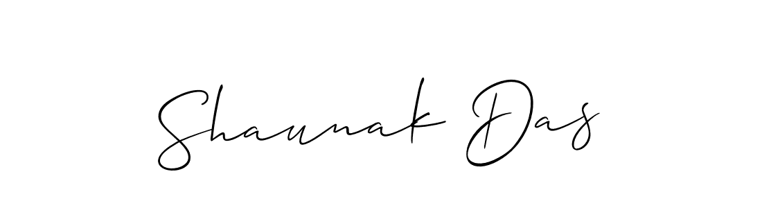 Allison_Script is a professional signature style that is perfect for those who want to add a touch of class to their signature. It is also a great choice for those who want to make their signature more unique. Get Shaunak Das name to fancy signature for free. Shaunak Das signature style 2 images and pictures png