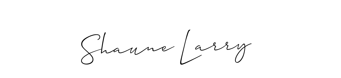 Create a beautiful signature design for name Shaune Larry . With this signature (Allison_Script) fonts, you can make a handwritten signature for free. Shaune Larry  signature style 2 images and pictures png