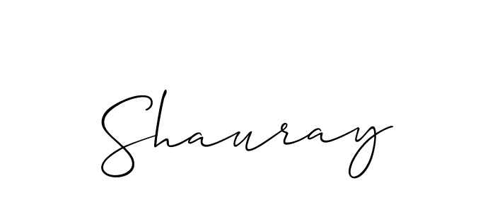 You should practise on your own different ways (Allison_Script) to write your name (Shauray) in signature. don't let someone else do it for you. Shauray signature style 2 images and pictures png