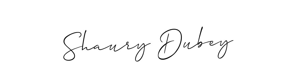 You should practise on your own different ways (Allison_Script) to write your name (Shaury Dubey) in signature. don't let someone else do it for you. Shaury Dubey signature style 2 images and pictures png