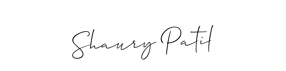 This is the best signature style for the Shaury Patil name. Also you like these signature font (Allison_Script). Mix name signature. Shaury Patil signature style 2 images and pictures png