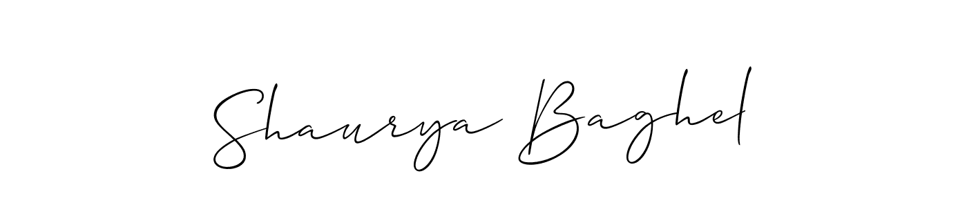 if you are searching for the best signature style for your name Shaurya Baghel. so please give up your signature search. here we have designed multiple signature styles  using Allison_Script. Shaurya Baghel signature style 2 images and pictures png