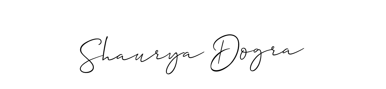 How to Draw Shaurya Dogra signature style? Allison_Script is a latest design signature styles for name Shaurya Dogra. Shaurya Dogra signature style 2 images and pictures png