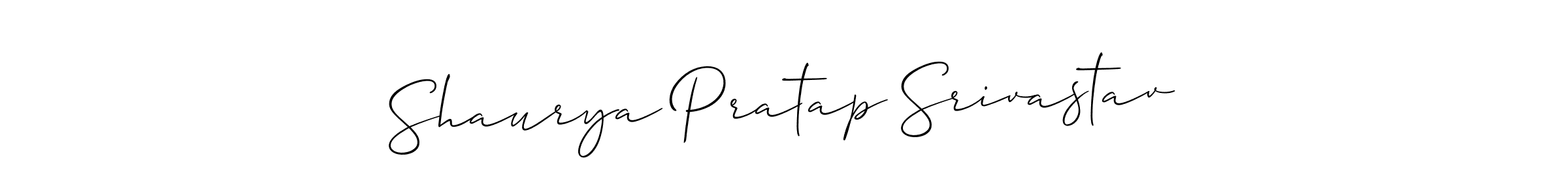 Also You can easily find your signature by using the search form. We will create Shaurya Pratap Srivastav name handwritten signature images for you free of cost using Allison_Script sign style. Shaurya Pratap Srivastav signature style 2 images and pictures png