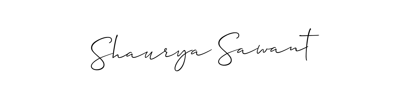 Make a beautiful signature design for name Shaurya Sawant. With this signature (Allison_Script) style, you can create a handwritten signature for free. Shaurya Sawant signature style 2 images and pictures png
