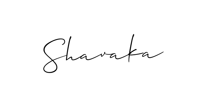 Also we have Shavaka name is the best signature style. Create professional handwritten signature collection using Allison_Script autograph style. Shavaka signature style 2 images and pictures png