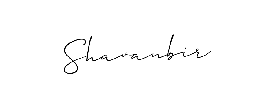 Design your own signature with our free online signature maker. With this signature software, you can create a handwritten (Allison_Script) signature for name Shavanbir. Shavanbir signature style 2 images and pictures png