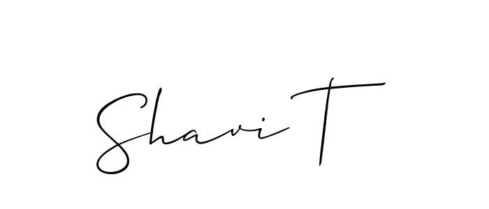Also You can easily find your signature by using the search form. We will create Shavi T name handwritten signature images for you free of cost using Allison_Script sign style. Shavi T signature style 2 images and pictures png