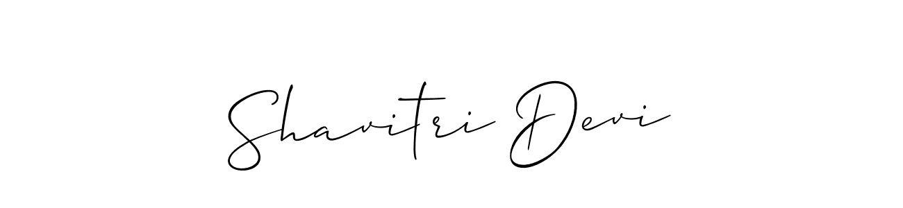 Make a beautiful signature design for name Shavitri Devi. With this signature (Allison_Script) style, you can create a handwritten signature for free. Shavitri Devi signature style 2 images and pictures png