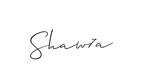 Design your own signature with our free online signature maker. With this signature software, you can create a handwritten (Allison_Script) signature for name Shaw7a. Shaw7a signature style 2 images and pictures png