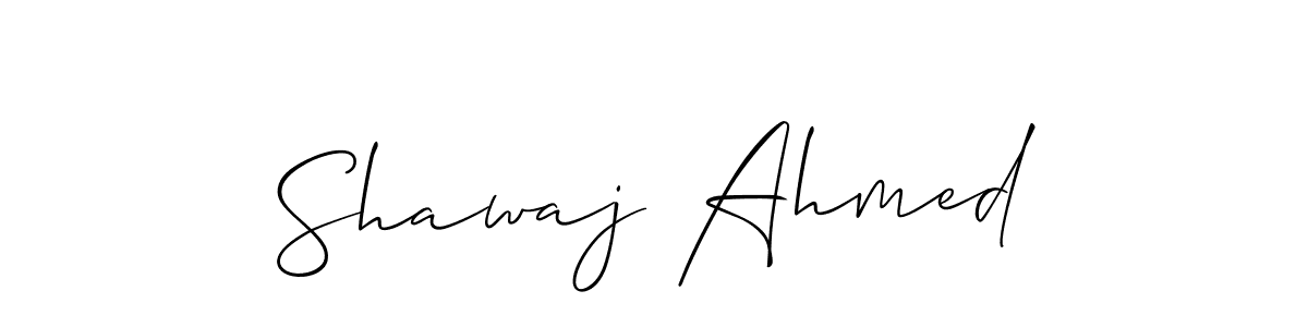 The best way (Allison_Script) to make a short signature is to pick only two or three words in your name. The name Shawaj Ahmed include a total of six letters. For converting this name. Shawaj Ahmed signature style 2 images and pictures png