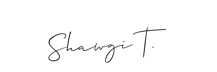 Once you've used our free online signature maker to create your best signature Allison_Script style, it's time to enjoy all of the benefits that Shawgi T. name signing documents. Shawgi T. signature style 2 images and pictures png