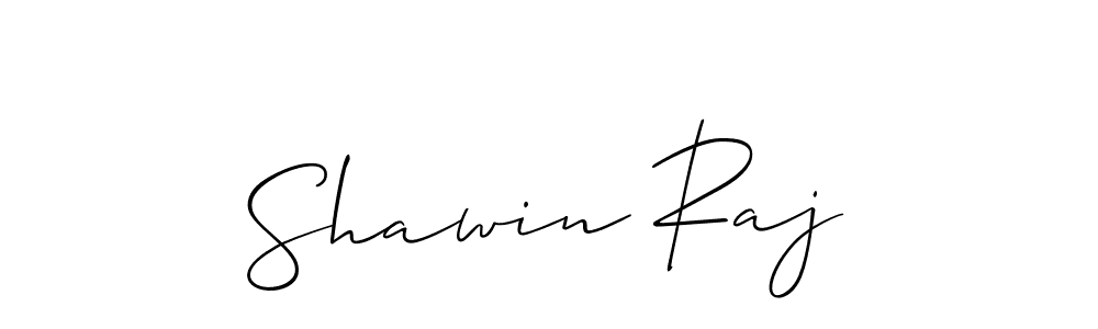 Design your own signature with our free online signature maker. With this signature software, you can create a handwritten (Allison_Script) signature for name Shawin Raj. Shawin Raj signature style 2 images and pictures png