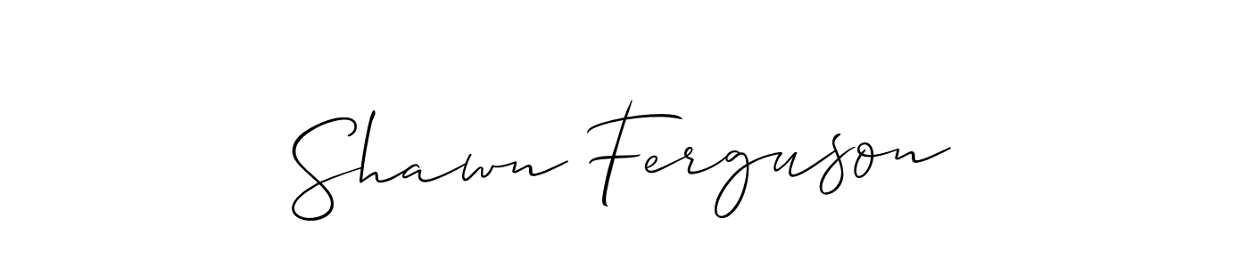 How to make Shawn Ferguson name signature. Use Allison_Script style for creating short signs online. This is the latest handwritten sign. Shawn Ferguson signature style 2 images and pictures png