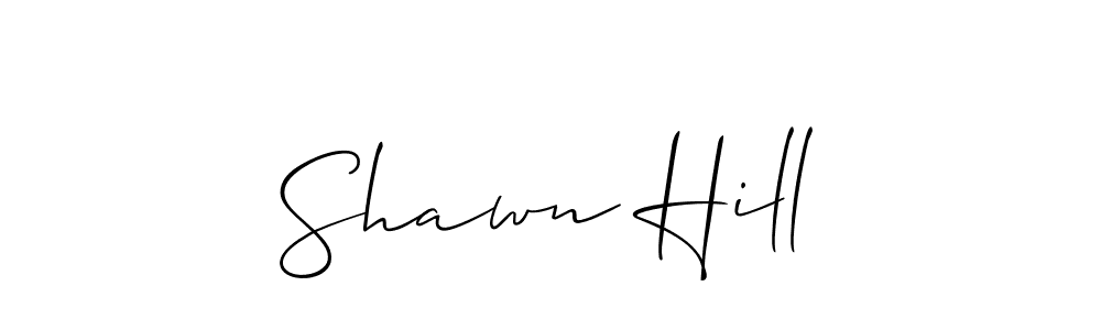 Use a signature maker to create a handwritten signature online. With this signature software, you can design (Allison_Script) your own signature for name Shawn Hill. Shawn Hill signature style 2 images and pictures png