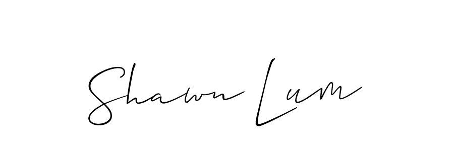 Shawn Lum stylish signature style. Best Handwritten Sign (Allison_Script) for my name. Handwritten Signature Collection Ideas for my name Shawn Lum. Shawn Lum signature style 2 images and pictures png