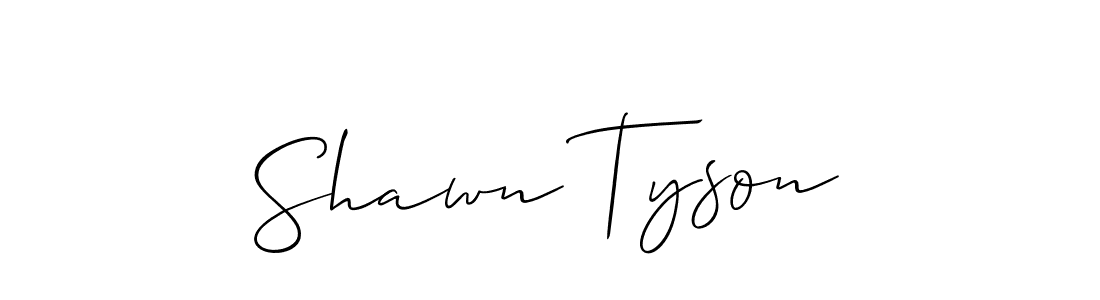 How to make Shawn Tyson signature? Allison_Script is a professional autograph style. Create handwritten signature for Shawn Tyson name. Shawn Tyson signature style 2 images and pictures png