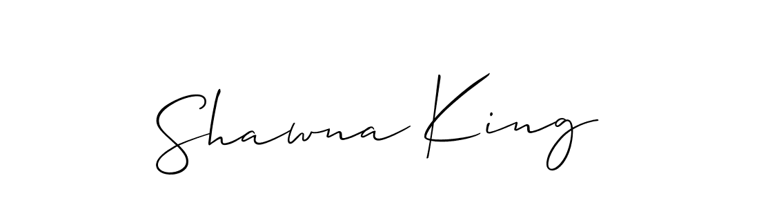 Shawna King stylish signature style. Best Handwritten Sign (Allison_Script) for my name. Handwritten Signature Collection Ideas for my name Shawna King. Shawna King signature style 2 images and pictures png