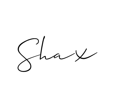 How to make Shax signature? Allison_Script is a professional autograph style. Create handwritten signature for Shax name. Shax signature style 2 images and pictures png