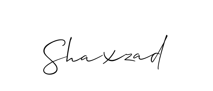 The best way (Allison_Script) to make a short signature is to pick only two or three words in your name. The name Shaxzad include a total of six letters. For converting this name. Shaxzad signature style 2 images and pictures png